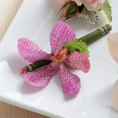 Pink Mokara Boutonniere –  Aaa Florists, San Bernardino CA