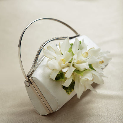 White Purse Decor –  Aaa Florists, San Bernardino CA